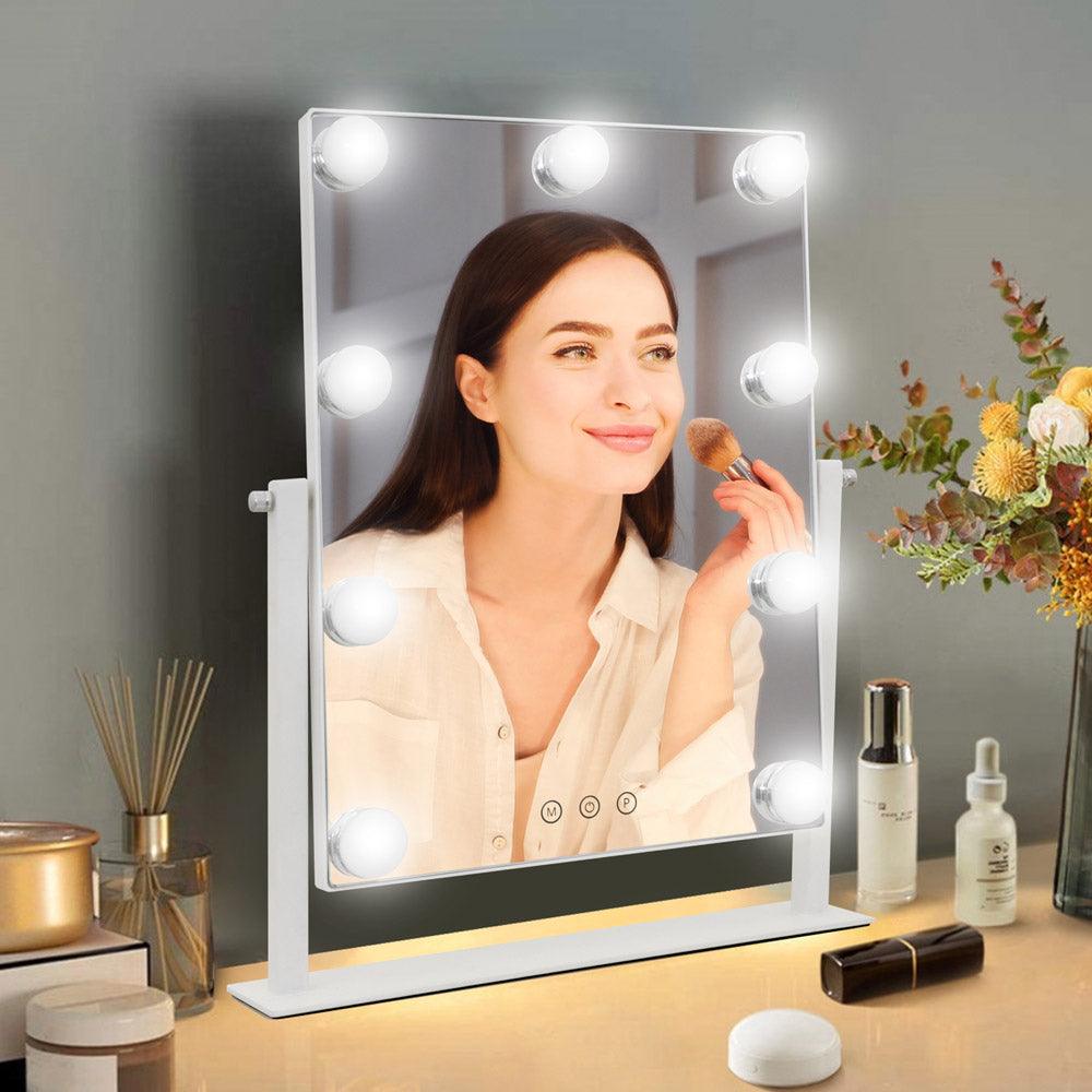 Espejo con Luz LED para Maquillaje Extra Grande tipo Hollywood – Ulum