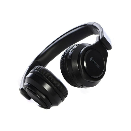 Audífonos Inalámbricos Bluetooth Plegables con Salida Aux 3.5 mm - Negro
