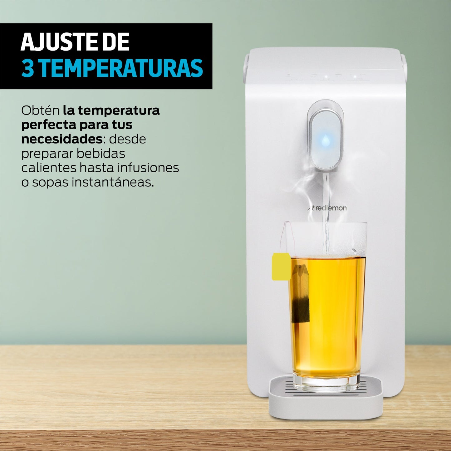 Dispensador de Agua Caliente Eléctrico 3.4 Litros 3 Temperaturas