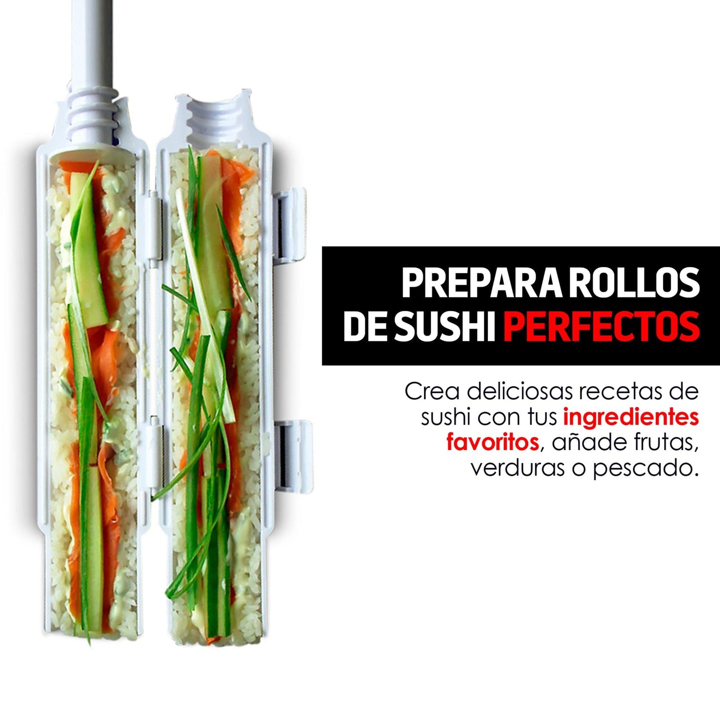 Sushi Bazooka Molde para Hacer Rollos de Sushi Maki