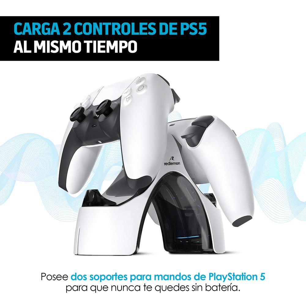 Cargador para 2 Controles PS5 Dualsense Estación de Carga