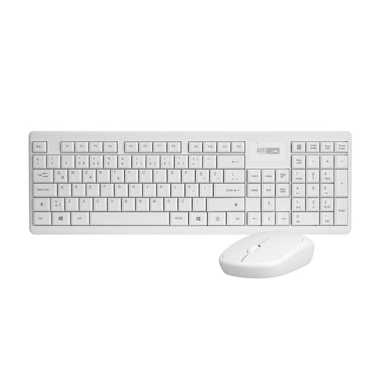 Kit teclado (esp) y mouse inalambricos altec lansing, blanco